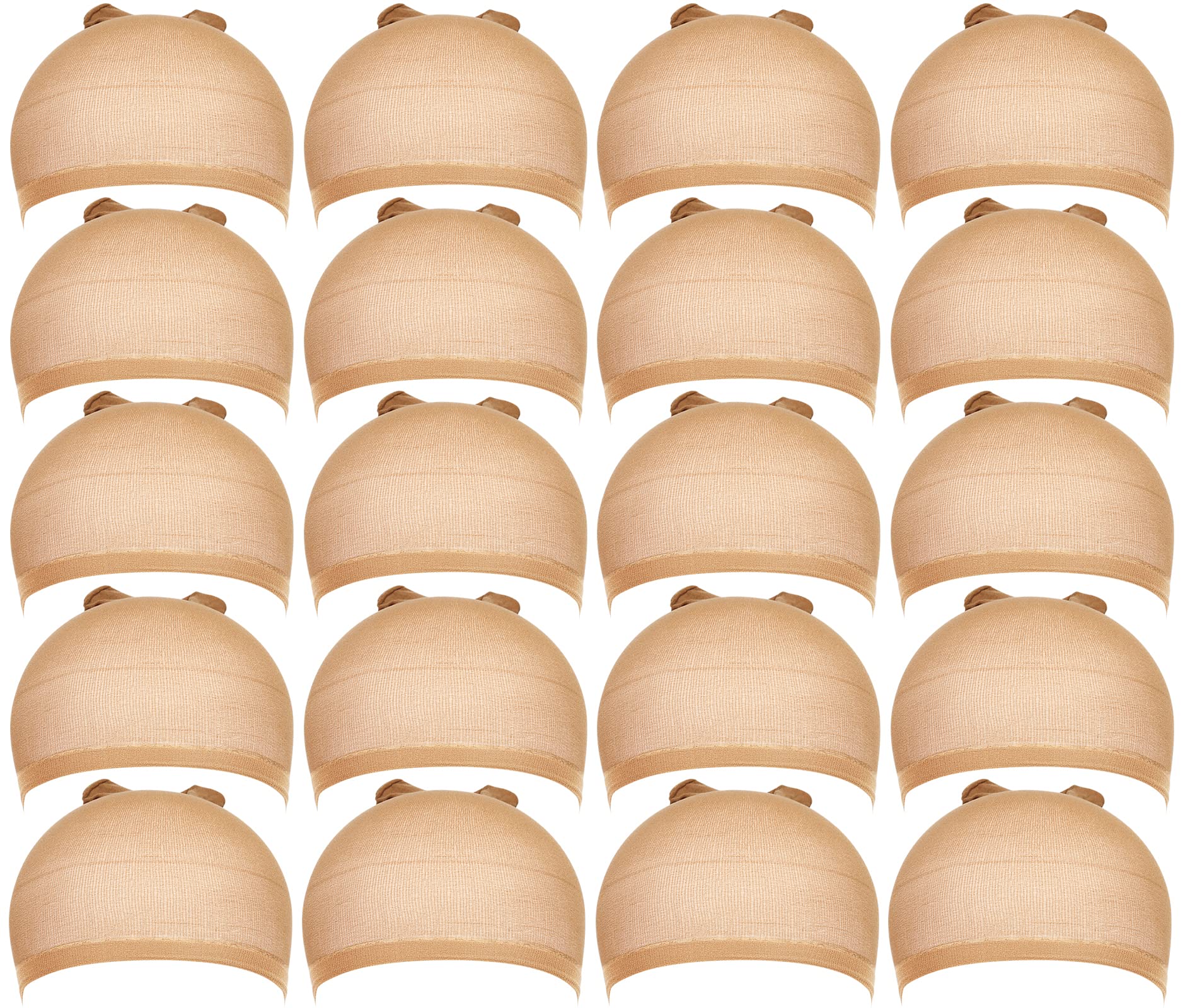 Teenitor wig cap beige close-up texture shows soft, breathable nylon.