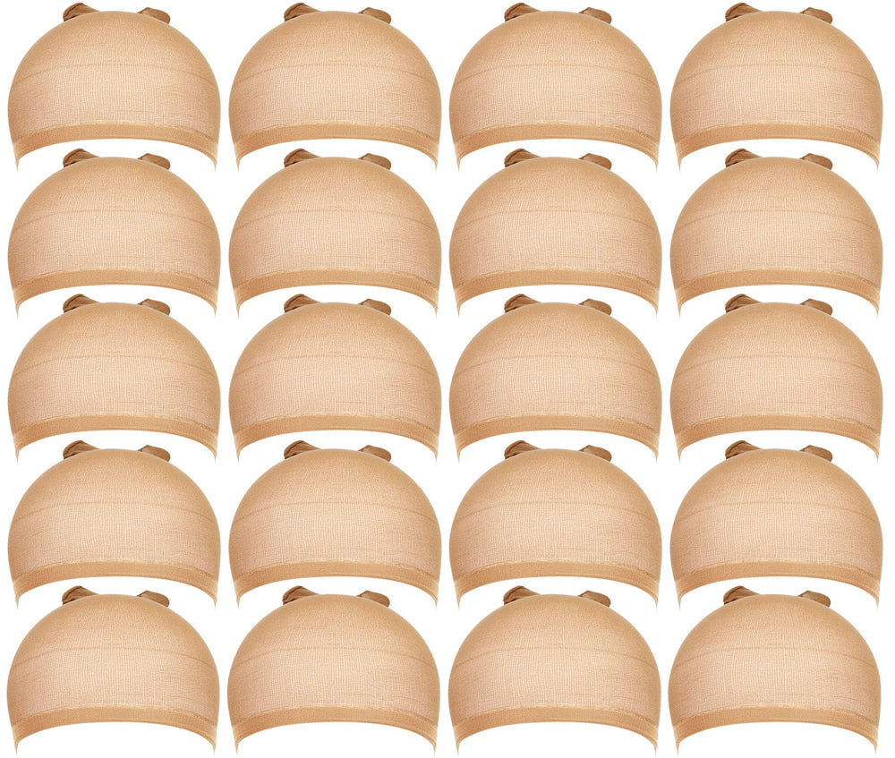 Teenitor wig cap beige close-up texture shows soft, breathable nylon.