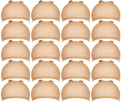 Teenitor wig cap beige close-up texture shows soft, breathable nylon.