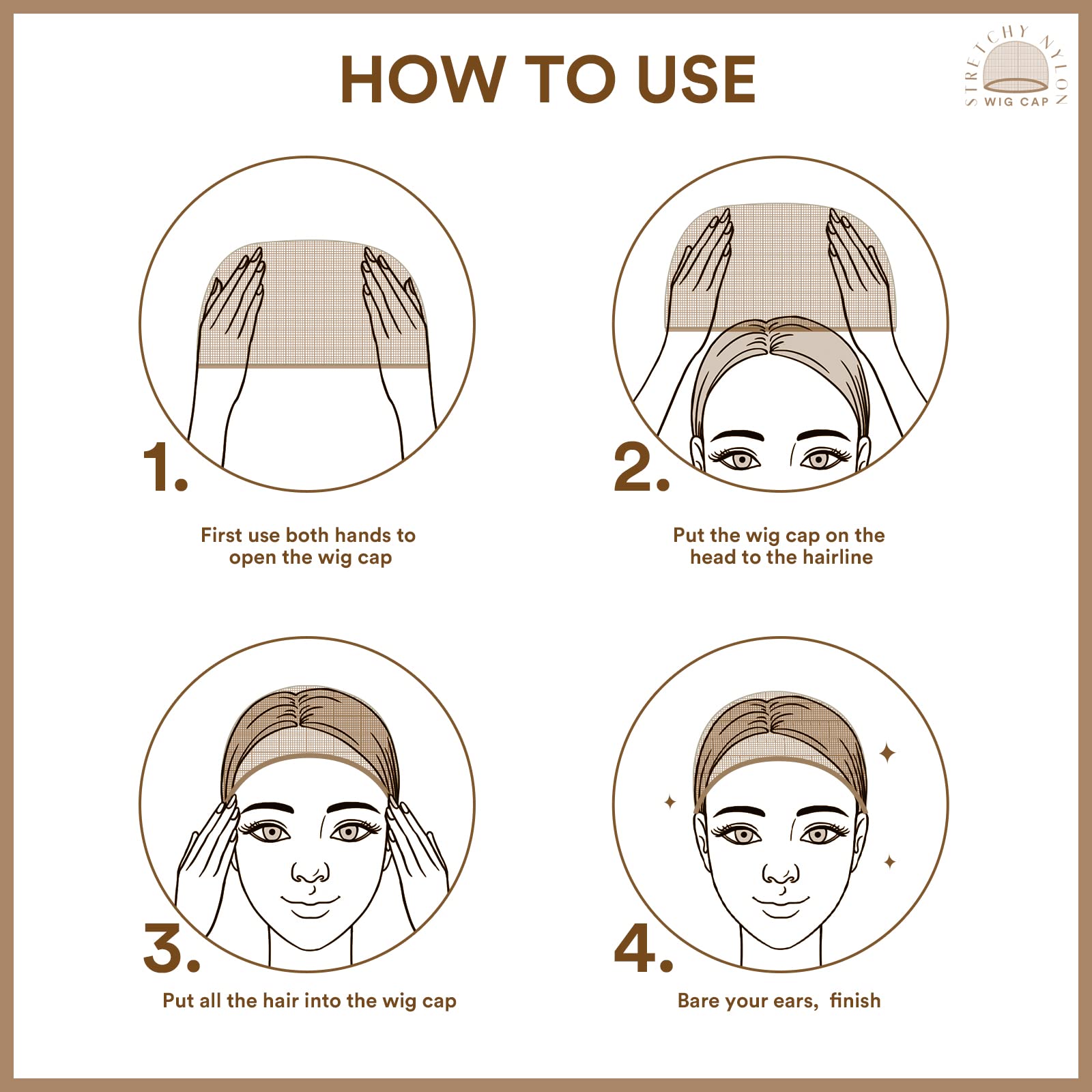Teenitor wig cap easy care and washing keeps caps ready for daily use.