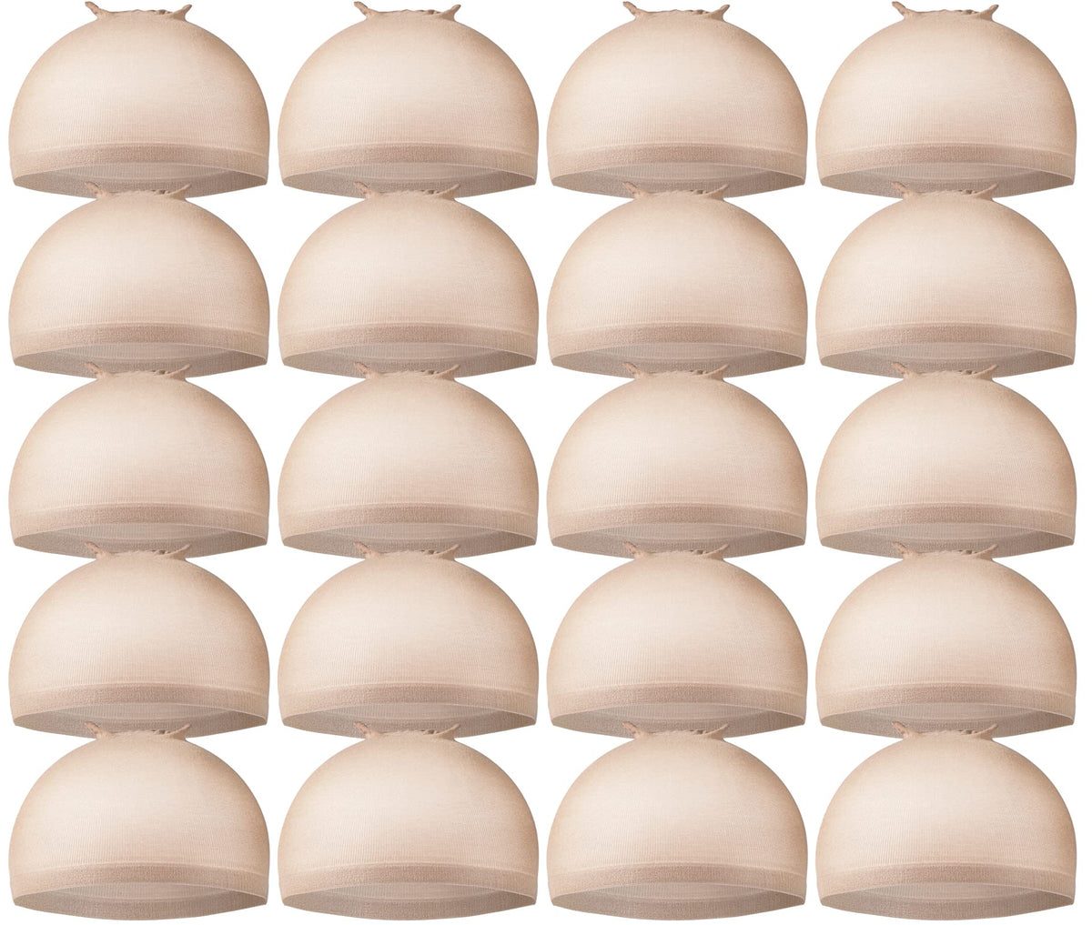 Teenitor wig cap nude nylon pack of 20 for daily use.