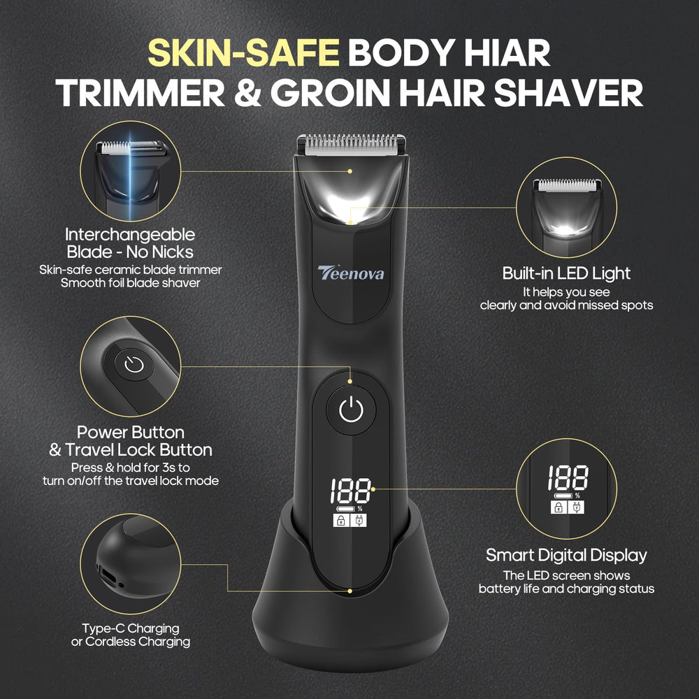 TEENOVA foil shaver head for close bikini/body shaving with minimal irritation