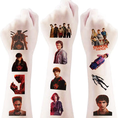 Teeo Deeo Stranger Tattoos pack featuring fun patterns for kid-friendly party favors.