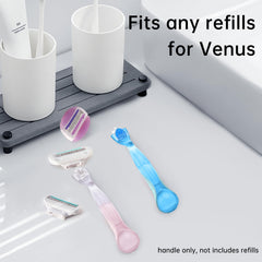 TEITEAI ergonomic pink Venus handle offers a comfortable grip when wet.