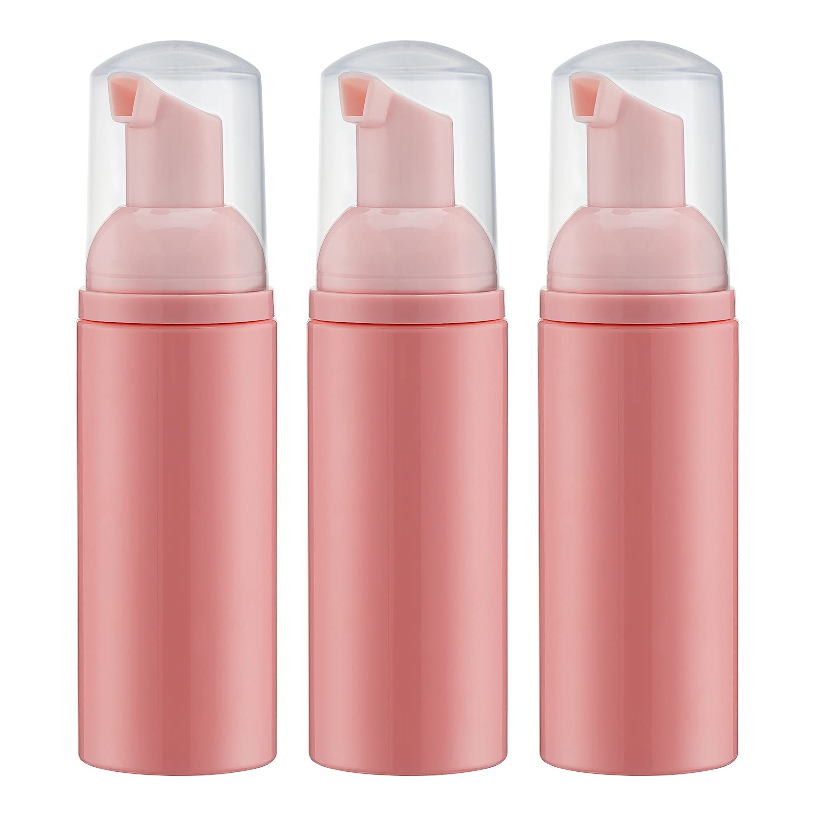 Tekson pink foam pump bottle 60ml perfect for travel-ready soap and shampoo foaming.