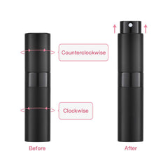 Tekson 8ml pink travel atomizer, lightweight companion for travel and quick fragrance refresh