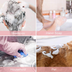 Tekson travel-size foam dispenser compact design ideal for on-the-go toiletries.
