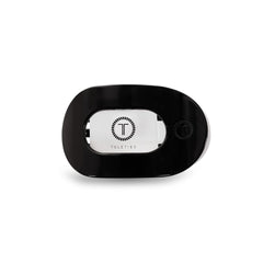 Teleties clip plano redondo negro, agarre firme para todo tipo de cabello