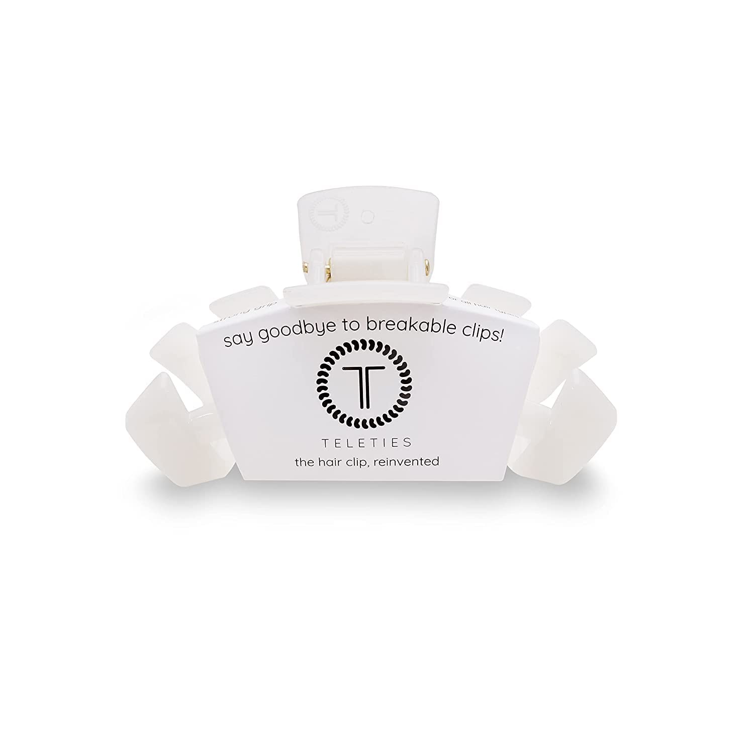 Teleties large hair clip with strong grip for thick hair.