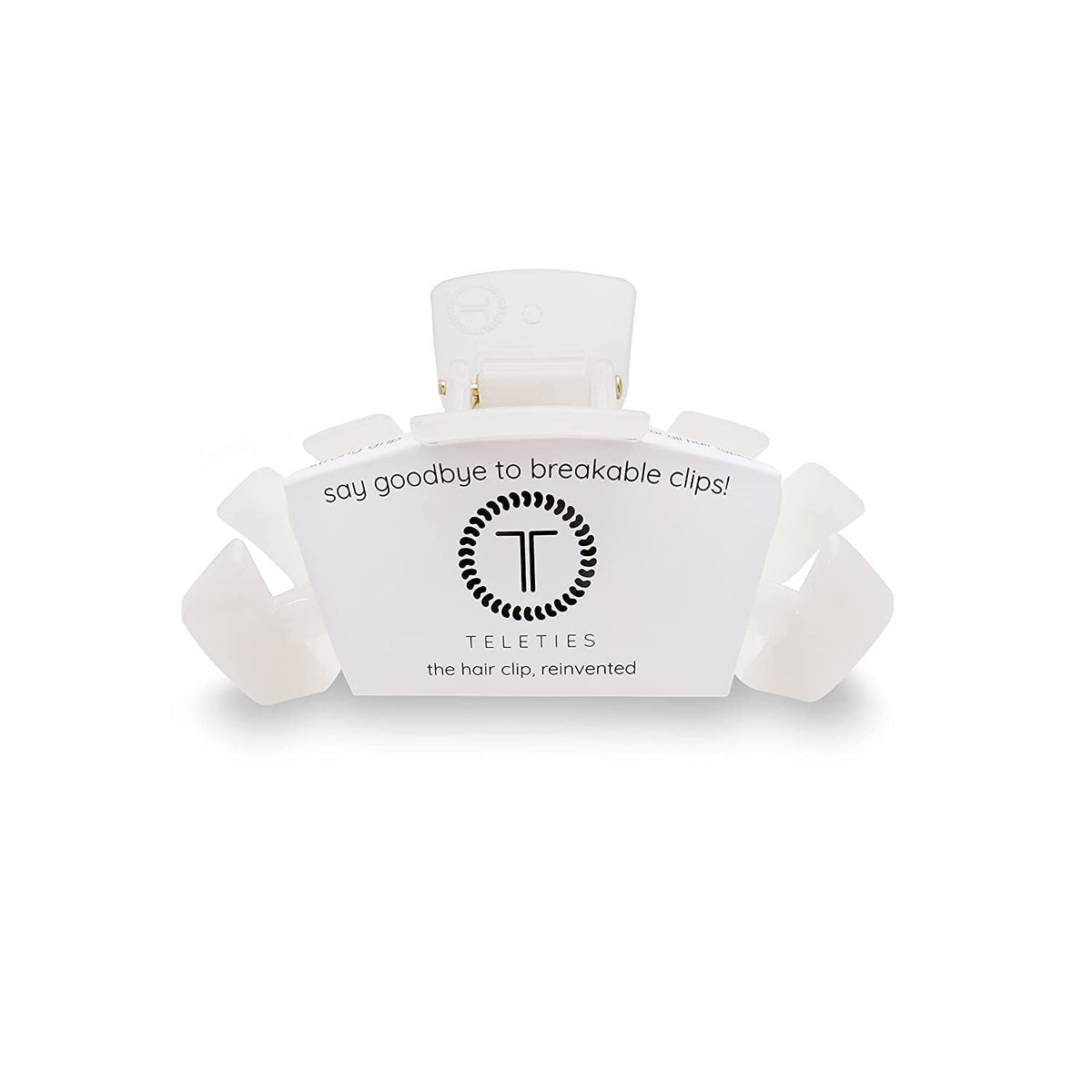 Teleties large hair clip with strong grip for thick hair.
