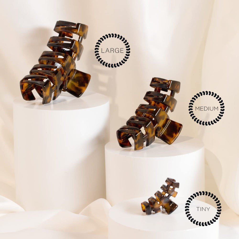 Teleties clip set in three sizes for different hair types