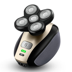 Telfun Upgrade 5-in-1 head shaver offers a smooth bald shave with versatile heads.