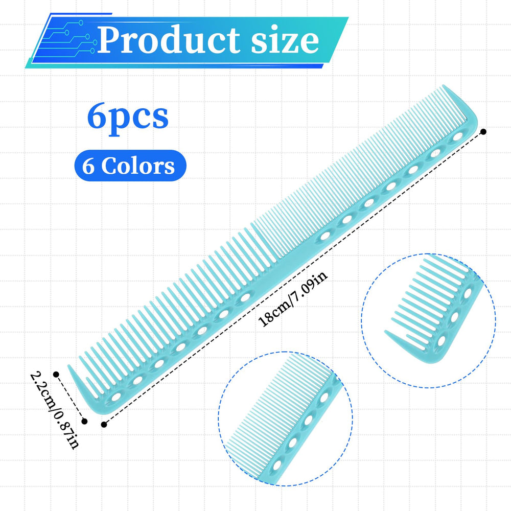 Telooco carbon fiber cutting comb green offering anti-static styling and smooth detangling.