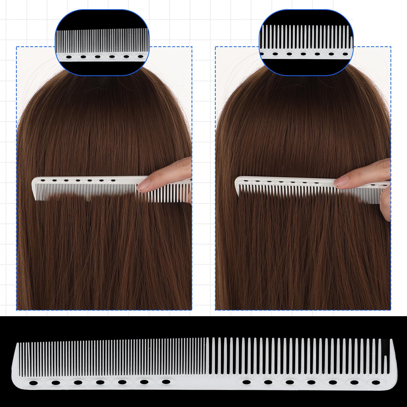 Telooco rose red comb endures heat while prepping complex styles.