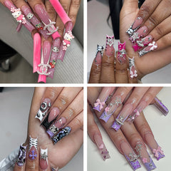 TemBelle cross butterfly planet charms for unique, eye-catching nail designs.