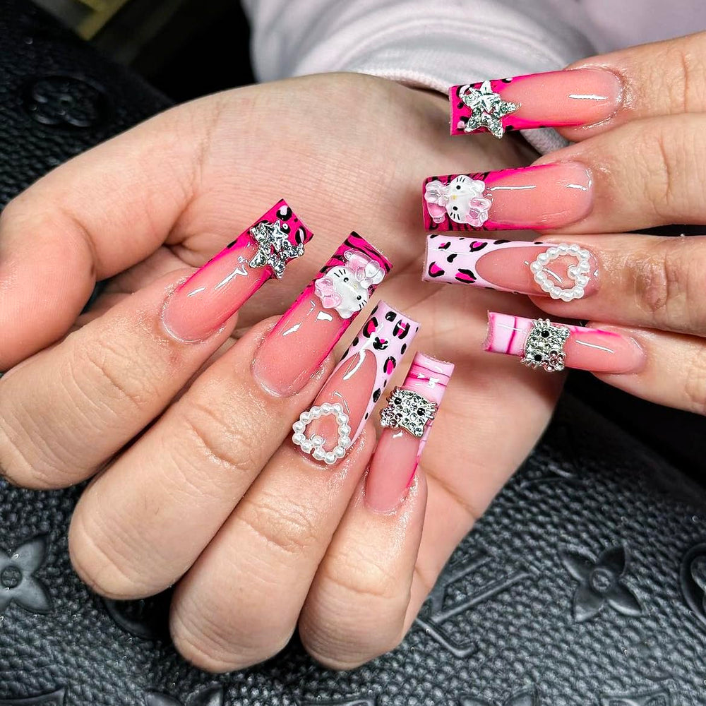 TemBelle silver rhinestones nail gems add bright sparkle and dimension.
