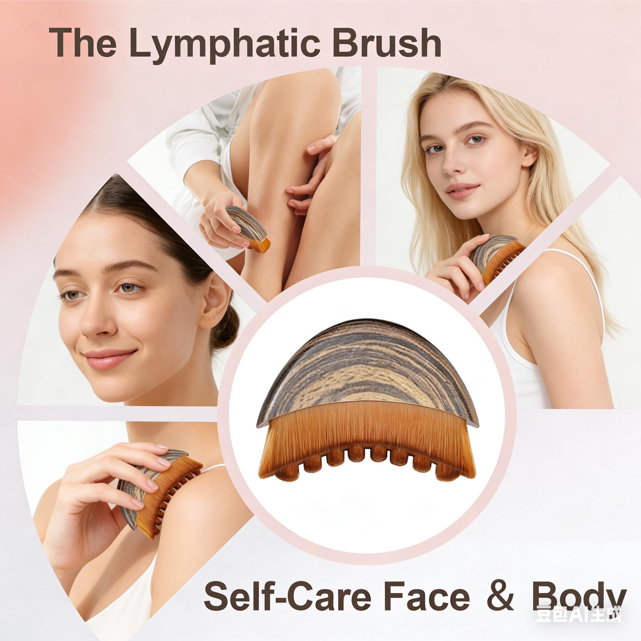 Temebr Lymphatic Contour Face Brush for daily self-care routines.