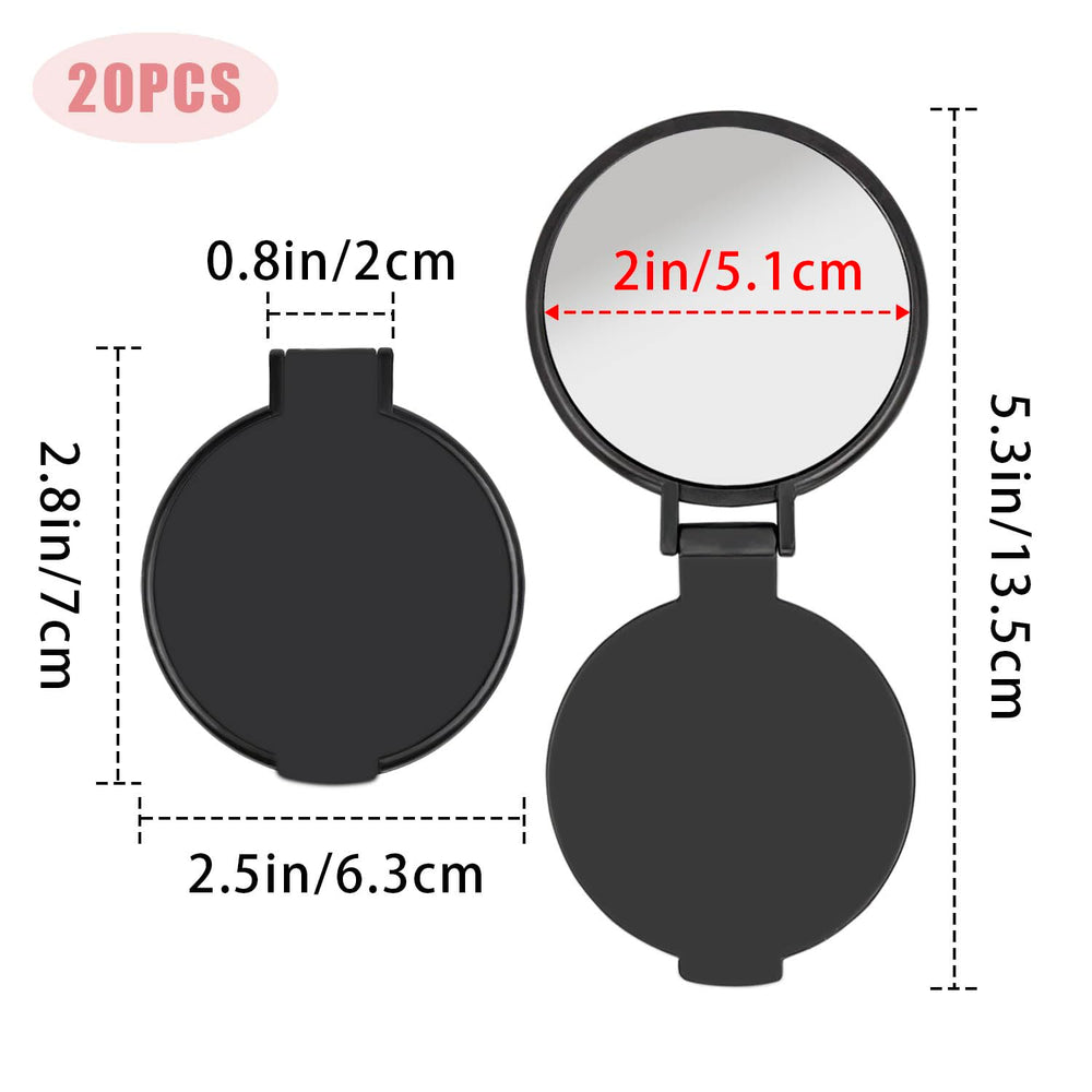 Tenalleys pocket mirror in purse setup, light travel companion.