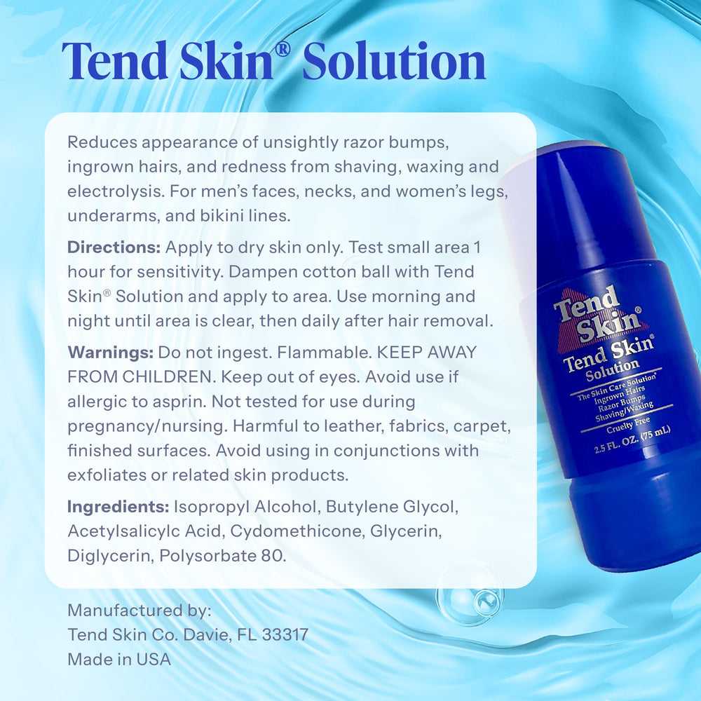 Tend Skin aftercare for dermaplaning routines and post-waxing care