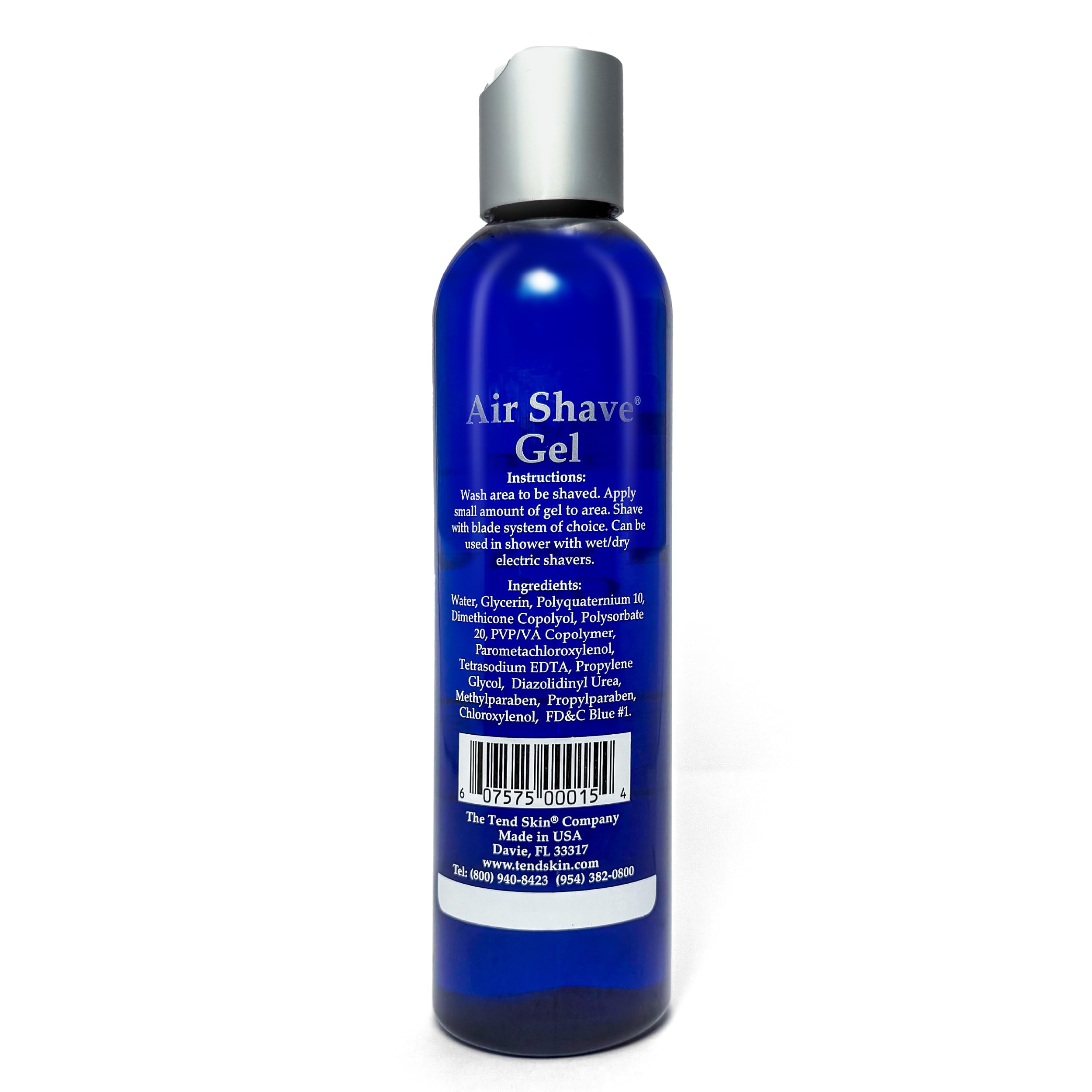 Tend Skin Air Shave Gel on moisturized skin highlights lasting softness and comfort.