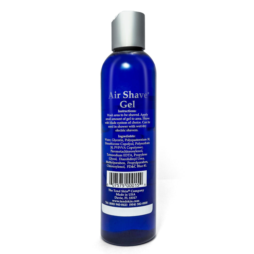 Tend Skin Air Shave Gel on moisturized skin highlights lasting softness and comfort.