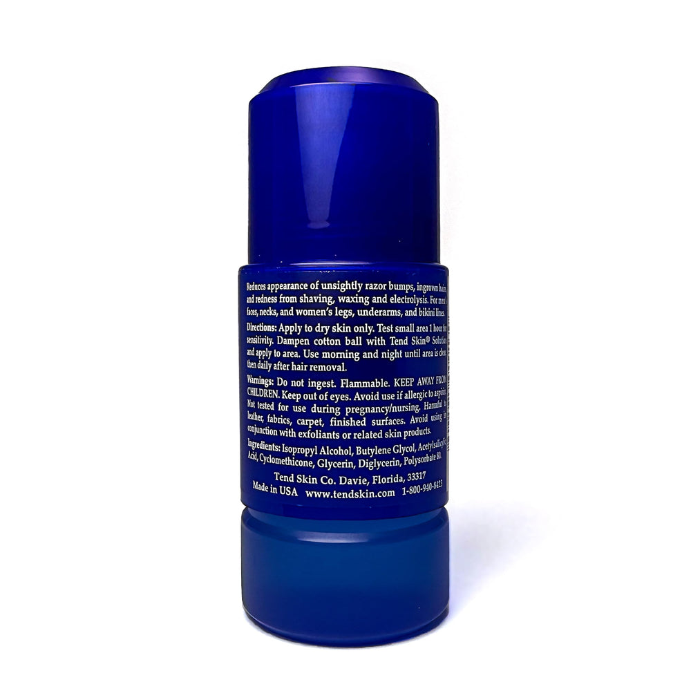 Tend Skin application on legs and bikini line after waxing for irritation relief