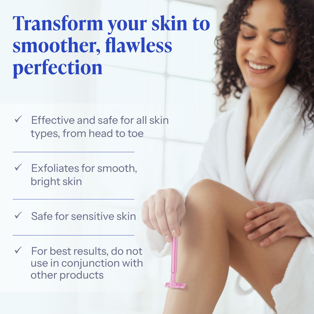 Tend Skin application on leg after shaving for irritation reduction.