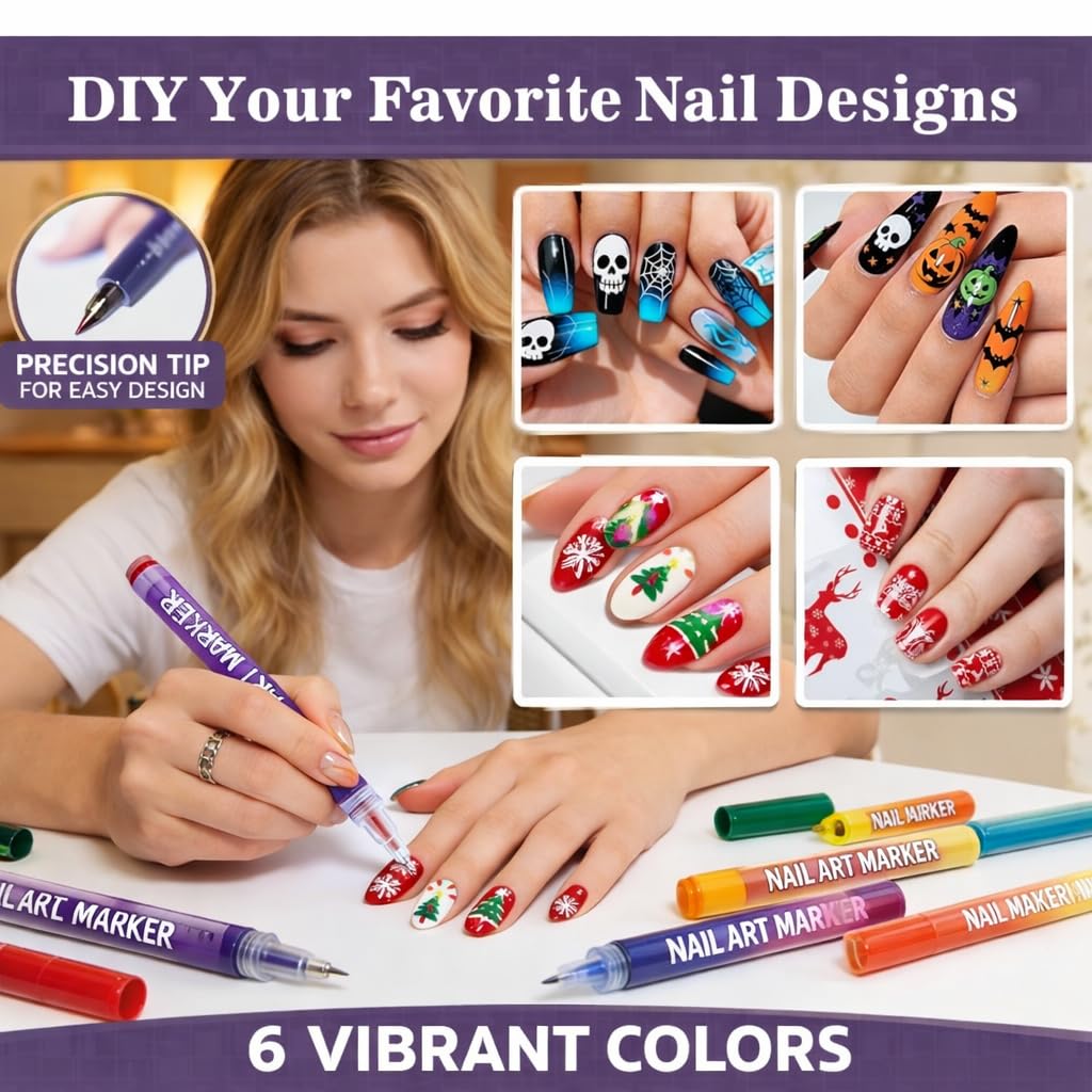 Tenneshe water-based ink markers with low odor for easy manicures