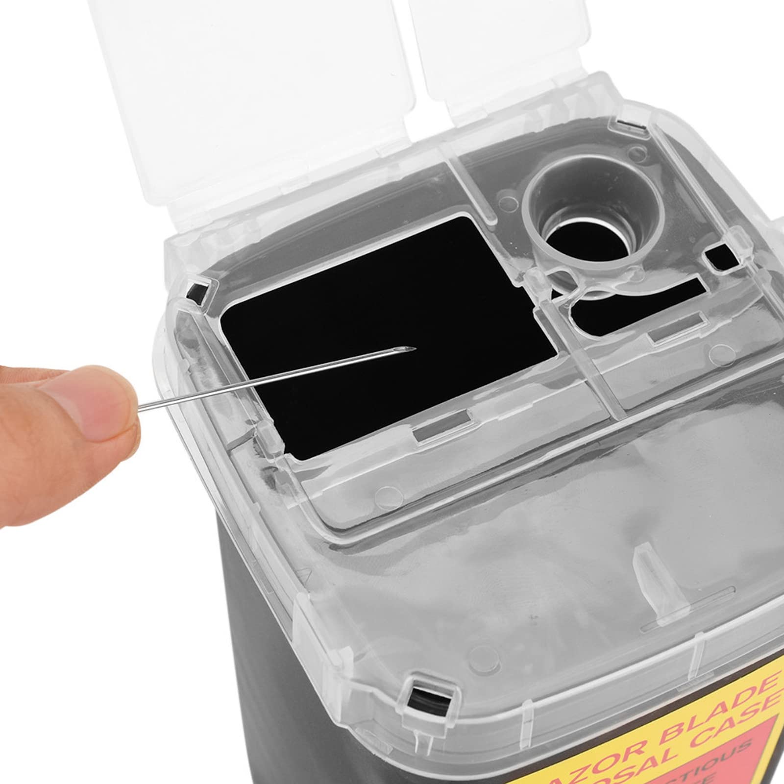 TEONEI snap-top lid secure container with lid closed