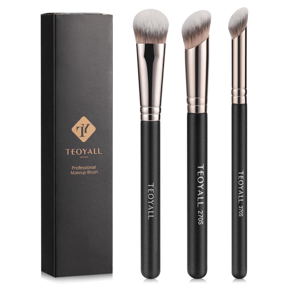 TEOYALL contour conceal brush angled for precise under-eye blending and natural finish.