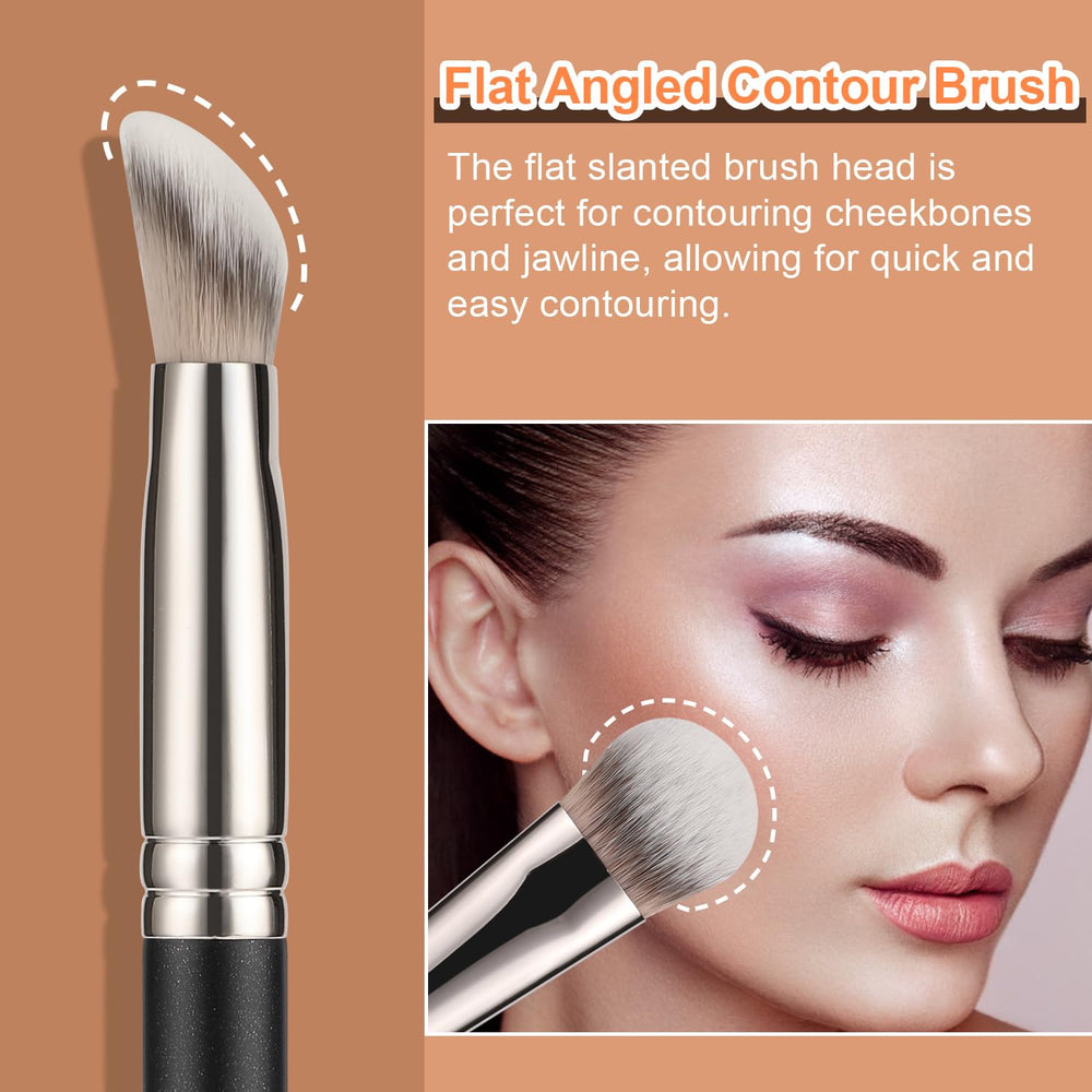 TEOYALL contour conceal brush with cruelty-free fibers for gentle makeup application.