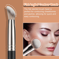 TEOYALL contour conceal brush with cruelty-free fibers for gentle makeup application.
