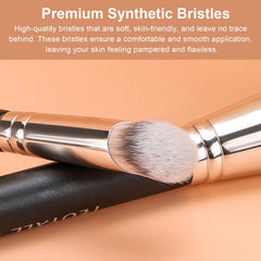 TEOYALL contour conceal brush under-eye blending with soft synthetic bristles.