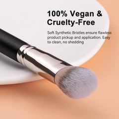 TEOYALL Domed Cheek Brush close-up showing the precise contouring capability.