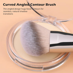 TEOYALL dual-ended contour brush with angled tip to sculpt natural-looking cheekbones.