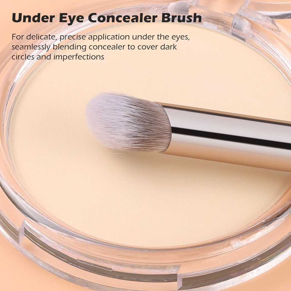 TEOYALL brush showing ergonomic wooden handle for comfortable grip and control.
