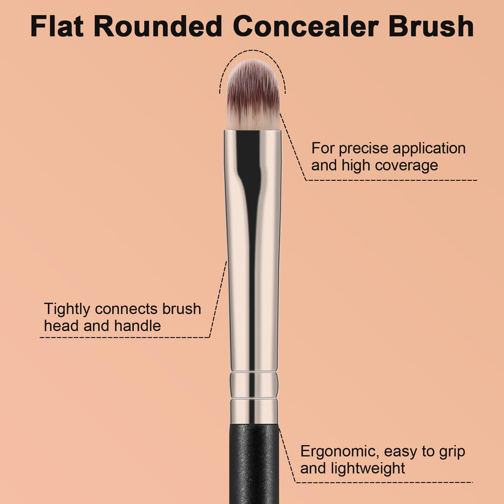 TEOYALL ergonomic handle design provides comfortable grip during long makeup sessions.