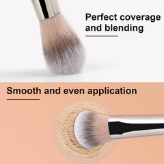 TEOYALL Ergonomic handle brush provides comfortable grip during extended makeup sessions.