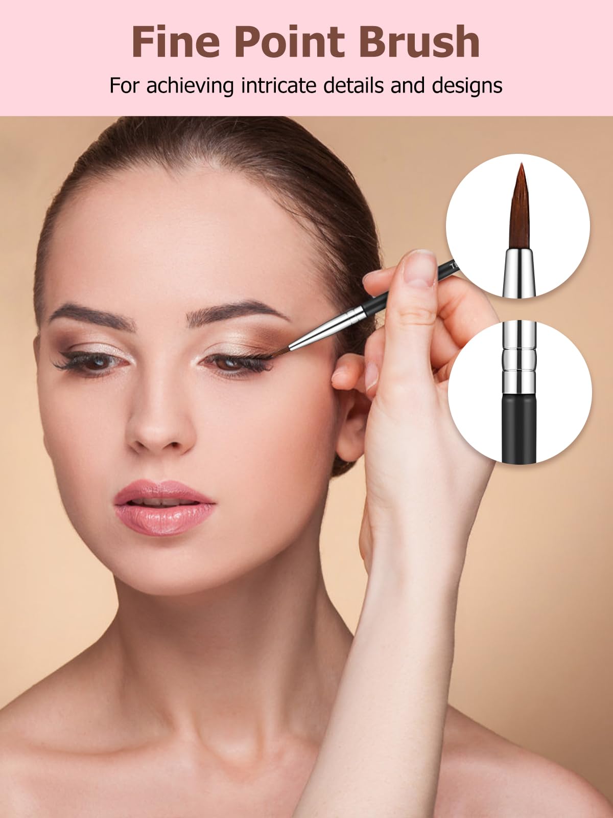 TEOYALL synthetic bristles are skin-friendly and easy to clean.