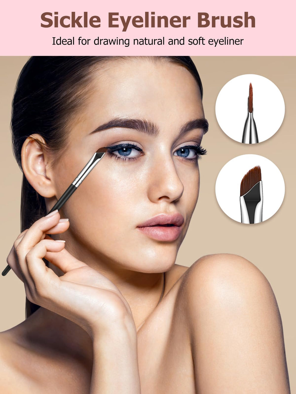 TEOYALL eyebrow-shaping brush helps fill and shape natural arches.