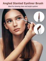 TEOYALL pointed eyeliner brush enables precise detailing and sharp accents.