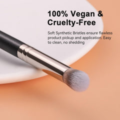 TEOYALL Eyeshadow Blending Brush crease-focused design for precise crease shading.
