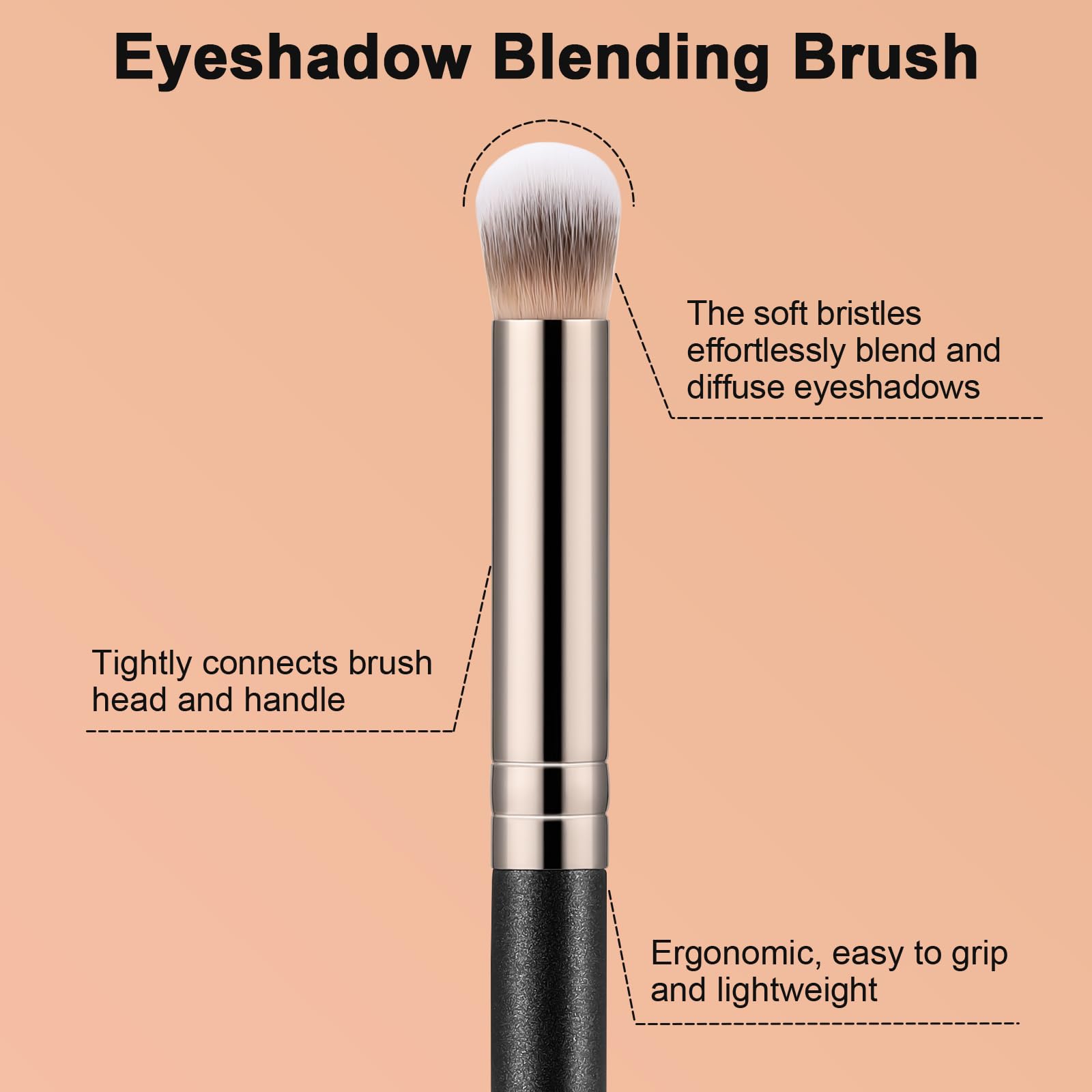 TEOYALL Blending Brush supports powder, cream, and liquid products for versatile use.