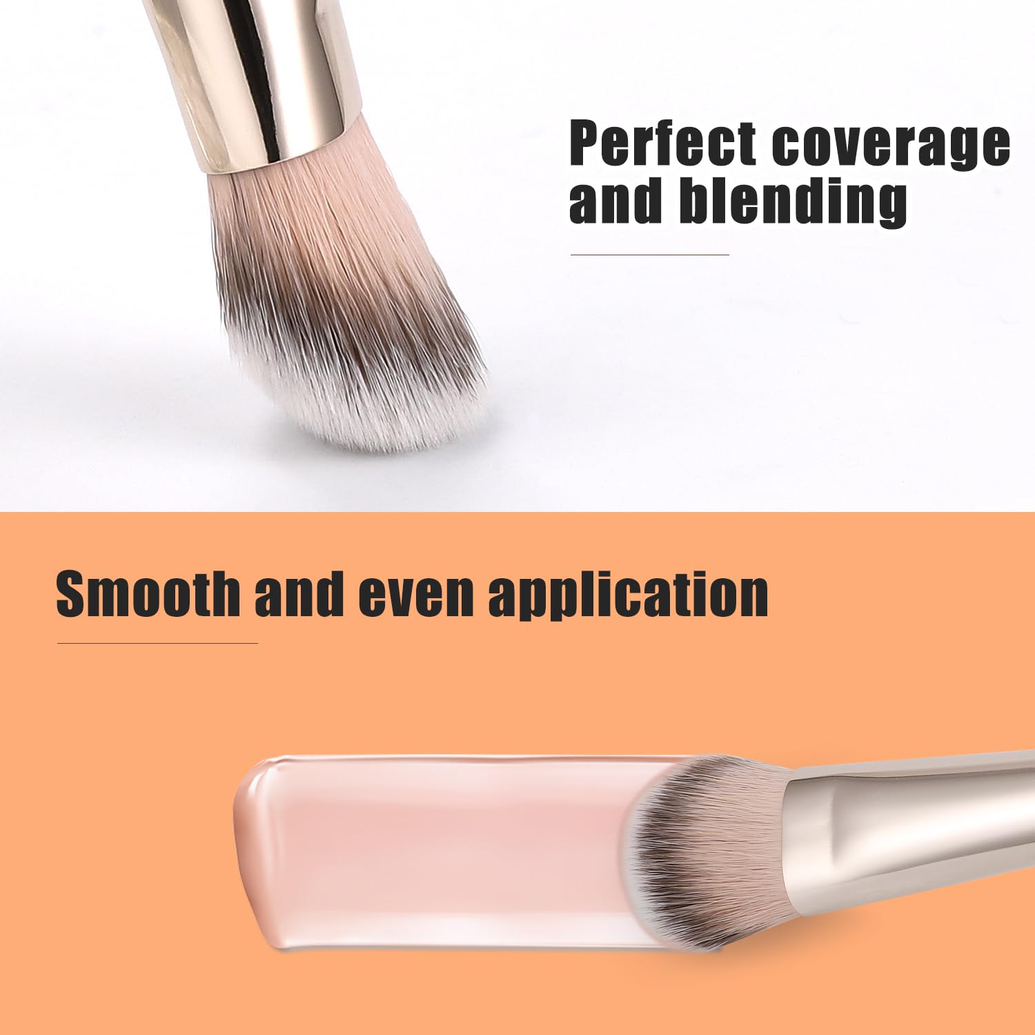 TEOYALL synthetic bristles provide soft, uniform application