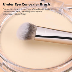 TEOYALL foundation brush with premium synthetic bristles for even application