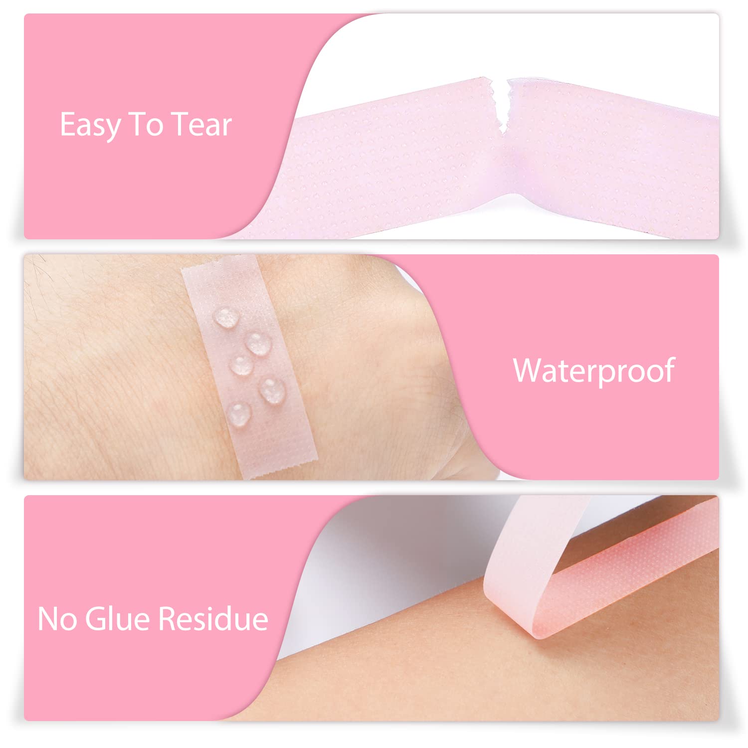 TEOYALL isolation-lash tape, easily cut to shape for precise lash work.