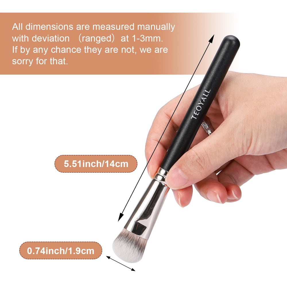 TEOYALL multi-purpose brush excels with liquids, creams, and powders for versatile sculpting.