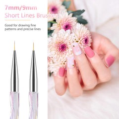 TEOYALL nail art liner brush 11mm for delicate detailing in designs.