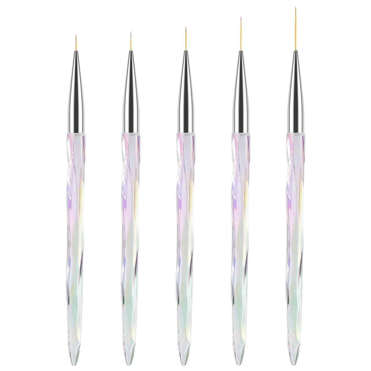 TEOYALL nail art liner brush 7mm for precise gel lines and details.