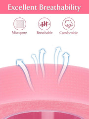 TEOYALL PE Lash Tapes breathable material promotes comfort during lash procedures.